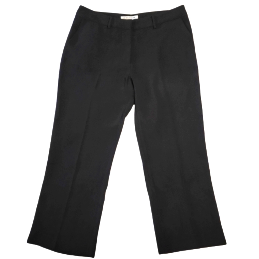 Amanda Uprichard women's black straight leg dress slacks size 14